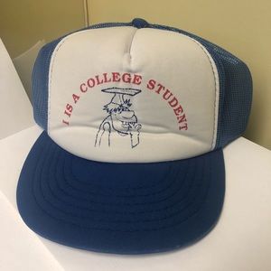 Vintage ‘I Is A College Student’ Trucker Snapback